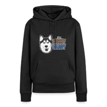 Husky - Sweat à capuche Premium bio Femme - noir - Devant - Julia (174cm)