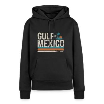 Golf von Mexiko Est 1550 Retro Vintage Strand - Frauen Premium Bio Hoodie - Schwarz - Vorne - Julia (174cm)