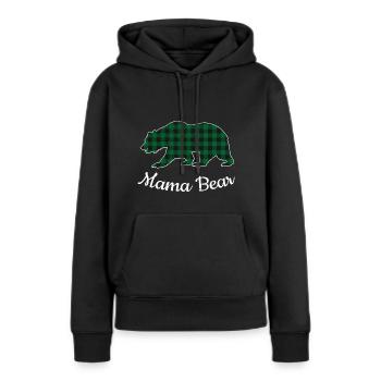 Mama Bear - Frauen Premium Bio Hoodie - Schwarz - Vorne - Julia (174cm)
