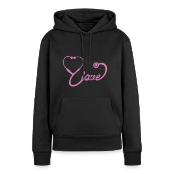 Médecin médecin médecin médecin médecin infirmier - Sweat à capuche Premium bio Femme - noir - Devant - Julia (174cm)