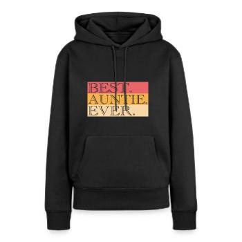 Aunt Godmother Hero Gift for Godmother - Women’s Premium Organic Hoodie - black - Front - Julia (174cm)