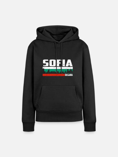 Sofia Bulgarien - Frauen Premium Bio Hoodie - Schwarz