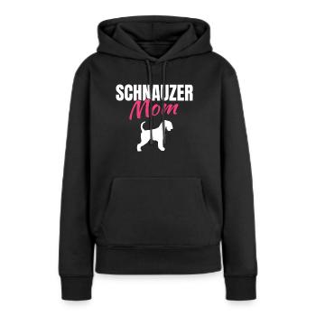 Zwergschnauzer - Frauen Premium Bio Hoodie - Schwarz - Vorne - Julia (174cm)