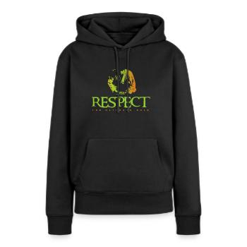 Kampfsport - Frauen Premium Bio Hoodie - Schwarz - Vorne - Julia (174cm)