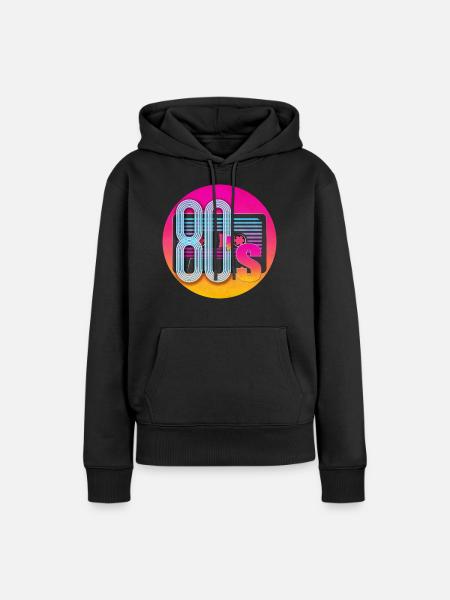 80's Kassette - Frauen Premium Bio Hoodie - Schwarz