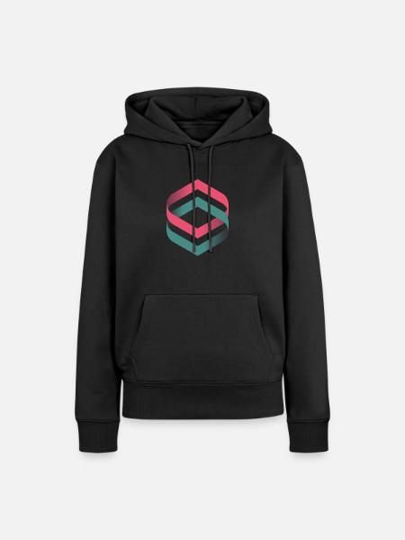 Illusion - Frauen Premium Bio Hoodie - Schwarz