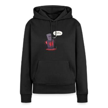 tis but a scratch 618eff60 d75b 11e8 8ff4 5db2e669 - Sweat à capuche Premium bio Femme - noir - Devant - Julia (174cm)