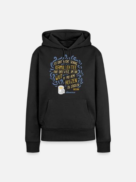 La théorie du Big Bang Thé à la camomille Fury - Sweat à capuche Premium bio Femme - noir