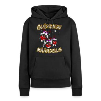 Glühwein Mädels - Frauen Premium Bio Hoodie - Schwarz - Vorne - Julia (174cm)