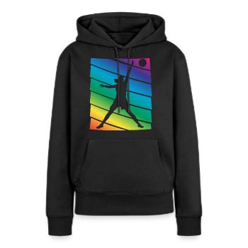 Basketball Player - Women’s Premium Organic Hoodie - black - Front - Julia (174cm)