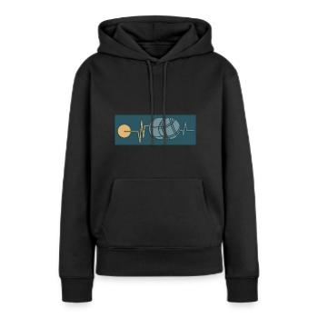 Petanque Petanque Geschenke für einen Petanque - Frauen Premium Bio Hoodie - Schwarz - Vorne - Julia (174cm)