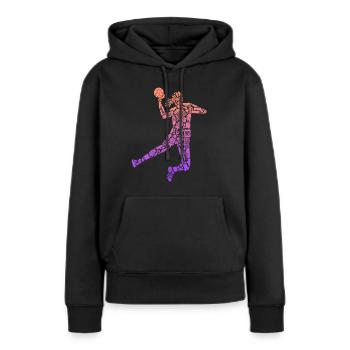 Handballspielerin Handball Mädchen Handballerin - Frauen Premium Bio Hoodie - Schwarz - Vorne - Julia (174cm)