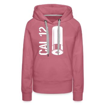 Patronen und Munition 12 Gauge - Frauen Premium Bio Hoodie - Malve - Vorne - Isabella (175cm)