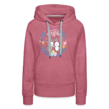 Frohe Ostern - Frauen Premium Bio Hoodie - Malve - Vorne - Isabella (175cm)