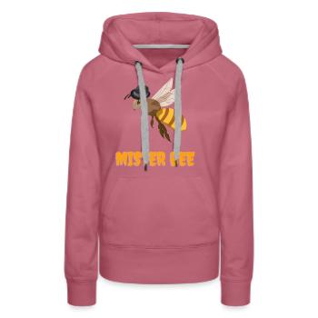 Mister Bee - Frauen Premium Bio Hoodie - Malve - Vorne - Isabella (175cm)