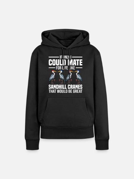 Vogelbeobachter - Frauen Premium Bio Hoodie - Schwarz