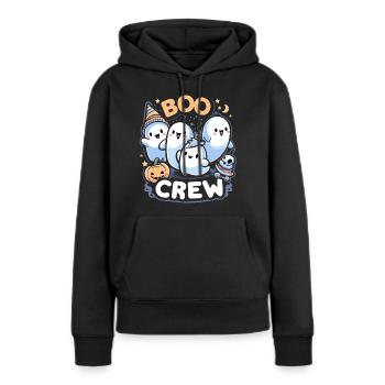 Buh-Crew - Frauen Premium Bio Hoodie - Schwarz - Vorne - Julia (174cm)