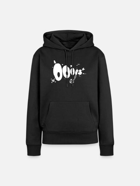 Ooops - Frauen Premium Bio Hoodie - Schwarz
