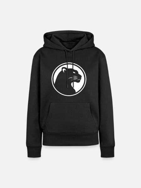 Panther - Frauen Premium Bio Hoodie - Schwarz