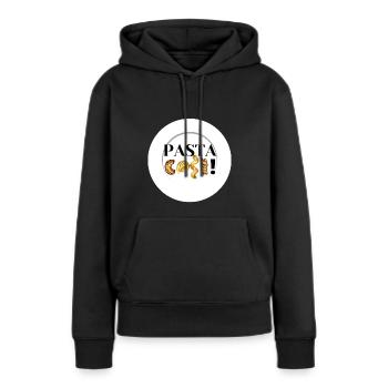 Pasta cosi!! - Women’s Premium Organic Hoodie - black - Front - Julia (174cm)