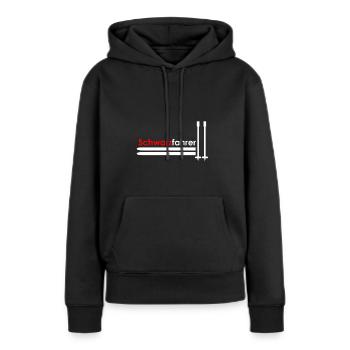 Schwarzfahrer Piste - Frauen Premium Bio Hoodie - Schwarz - Vorne - Julia (174cm)