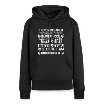 Tai Chi Taiji Kampfkunst Meditation Geschenkidee - Frauen Premium Bio Hoodie - Schwarz - Vorne - Julia (174cm)