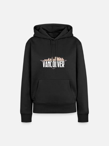 Vancouver - Frauen Premium Bio Hoodie - Schwarz