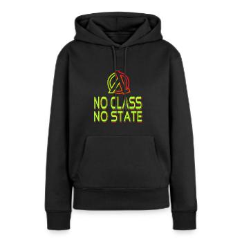Programmeur Lambda Développeur de logiciels Cadeau - Sweat à capuche Premium bio Femme - noir - Devant - Julia (174cm)