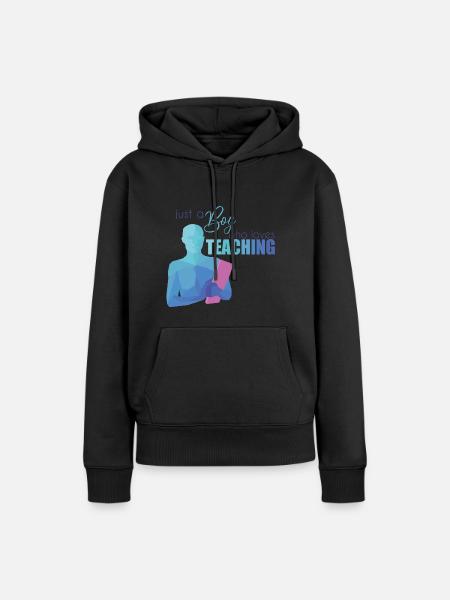 Lehrer - Dame Premium hoodie, økologisk bomuld - sort