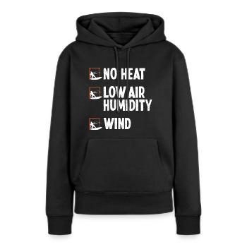 Kiteboarder Kitesurfing Kitesurf Wind Kiteboard - Sweat à capuche Premium bio Femme - noir - Devant - Julia (174cm)