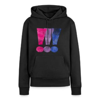 Points d'exclamation de la fierté bisexuelle - Sweat à capuche Premium bio Femme - noir - Devant - Julia (174cm)