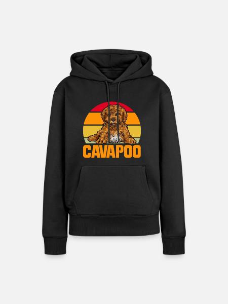 Cavapoo Cavoodle Capoodle Hund - Frauen Premium Bio Hoodie - Schwarz