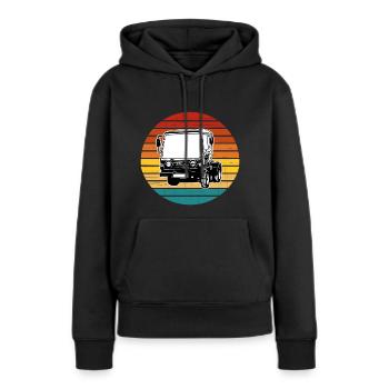 Multicar M25 Multicar Nouveaux camions Multricar - Sweat à capuche Premium bio Femme - noir - Devant - Julia (174cm)