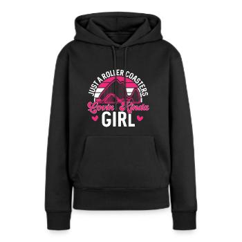 Roller Coaster Roller Coaster Amusement Park - Women’s Premium Organic Hoodie - black - Front - Julia (174cm)