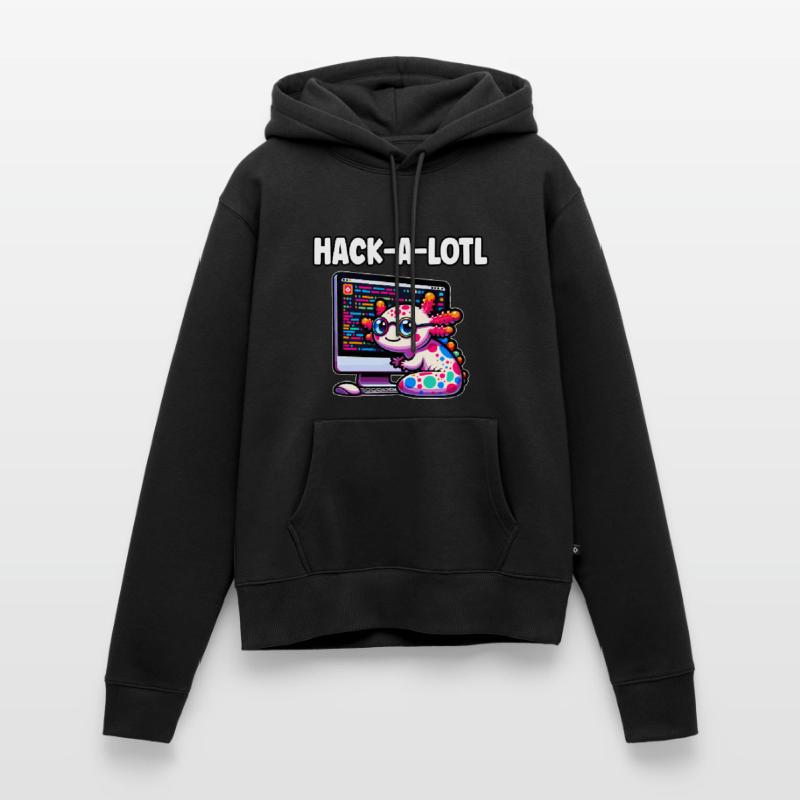 Funny Coding Axolotl Programming Gift Women’s Premium Organic Hoodie