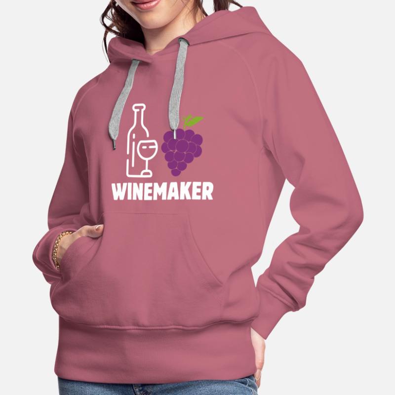 Winzer Alkoholisches Weingut Beruf Pacemaker Winer Frauen Premium Bio Hoodie