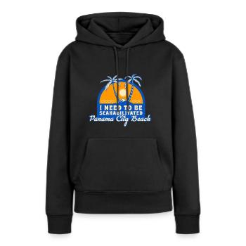 I Need To Be Seahabilitated Panama City Beach - Frauen Premium Bio Hoodie - Schwarz - Vorne - Julia (174cm)