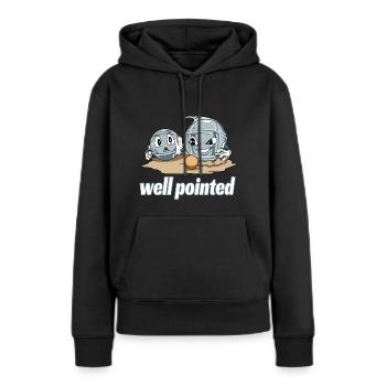 Petanque Petanque Geschenke für einen Petanque - Frauen Premium Bio Hoodie - Schwarz - Vorne - Julia (174cm)