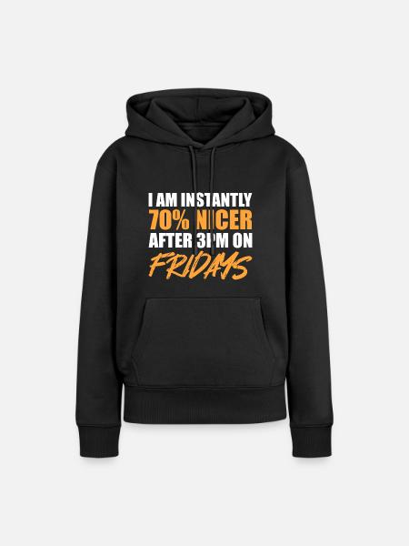 Sofort schöner Arbeitstier Geschenk - Frauen Premium Bio Hoodie - Schwarz
