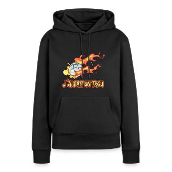 Petanque Petanque Geschenke für einen Petanque - Frauen Premium Bio Hoodie - Schwarz - Vorne - Julia (174cm)