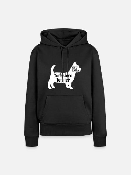 Yorkshire Terrier - Frauen Premium Bio Hoodie - Schwarz