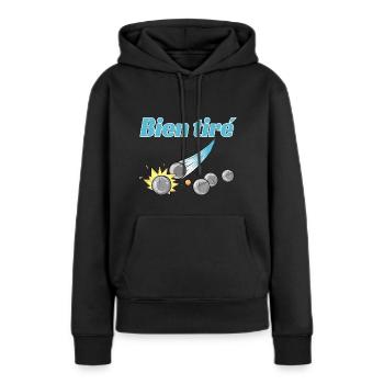 Petanque Petanque Geschenke für einen Petanque - Frauen Premium Bio Hoodie - Schwarz - Vorne - Julia (174cm)