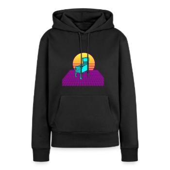 Pinball Machine Retro Vintage Arcade Spiel Liebhab - Frauen Premium Bio Hoodie - Schwarz - Vorne - Julia (174cm)