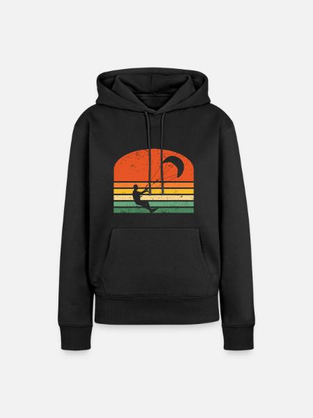 Kitesurfing - Frauen Premium Bio Hoodie - Schwarz