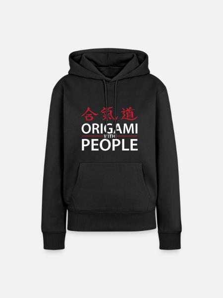 Aikido Kampfsport Geschenk - Frauen Premium Bio Hoodie - Schwarz