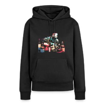 Barkeeper - Frauen Premium Bio Hoodie - Schwarz - Vorne - Julia (174cm)