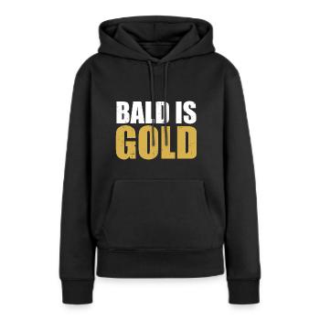 Kahl - Frauen Premium Bio Hoodie - Schwarz - Vorne - Julia (174cm)