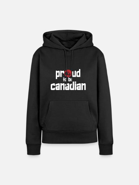 Kanada - Frauen Premium Bio Hoodie - Schwarz