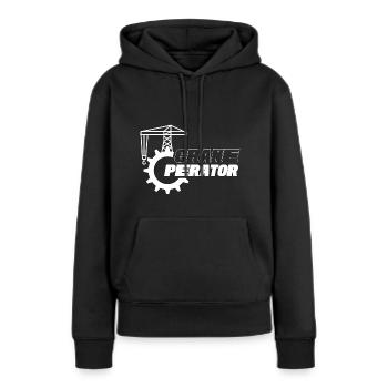 Kranführer Krane Kranfahrer Kran - Frauen Premium Bio Hoodie - Schwarz - Vorne - Julia (174cm)