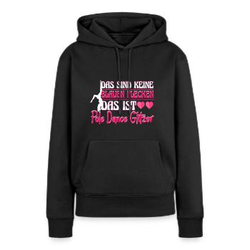 Pole Dance Das sind keine blauen Flecken - Frauen Premium Bio Hoodie - Schwarz - Vorne - Julia (174cm)